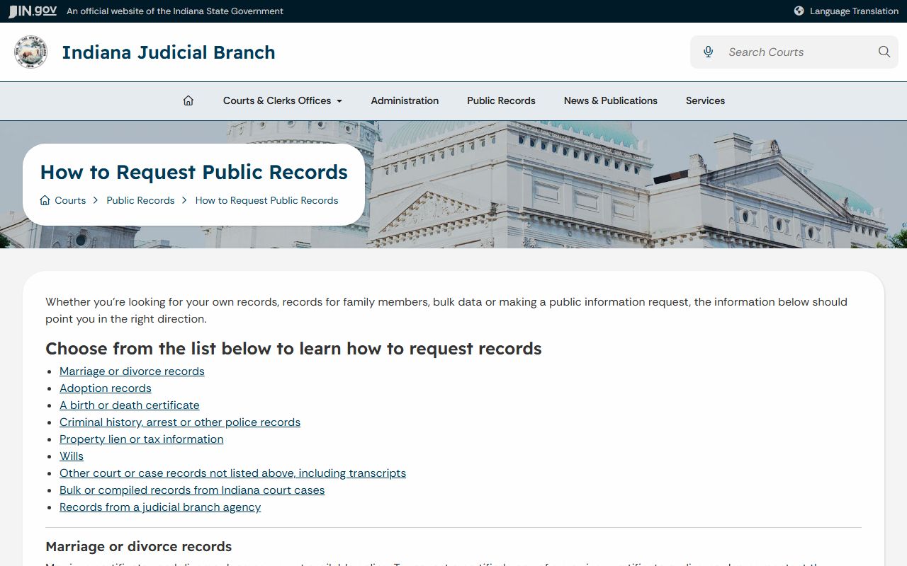 Hamilton County court records certified copy request guidance