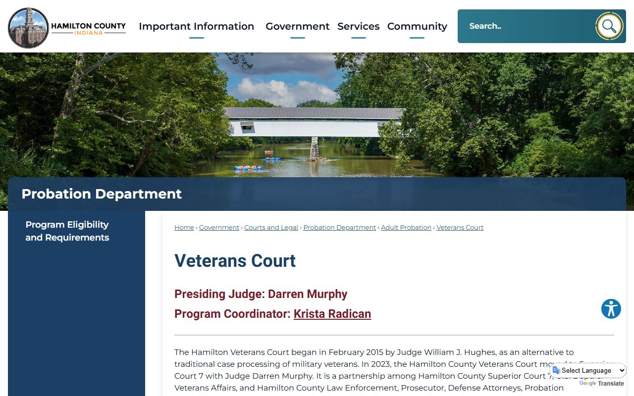 Hamilton County Circuit and Superior Courts Veterans Court