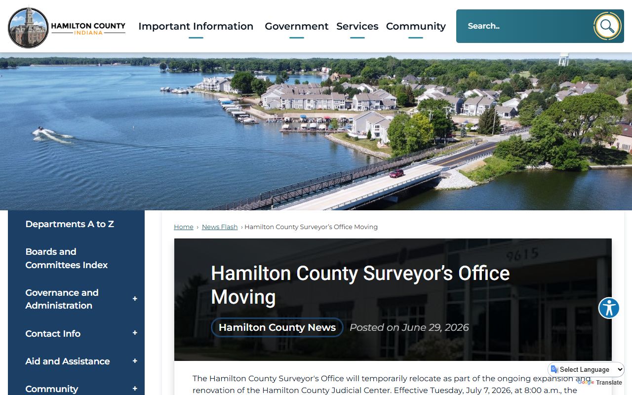 Hamilton County Circuit and Superior Courts Judicial Center expansion notice