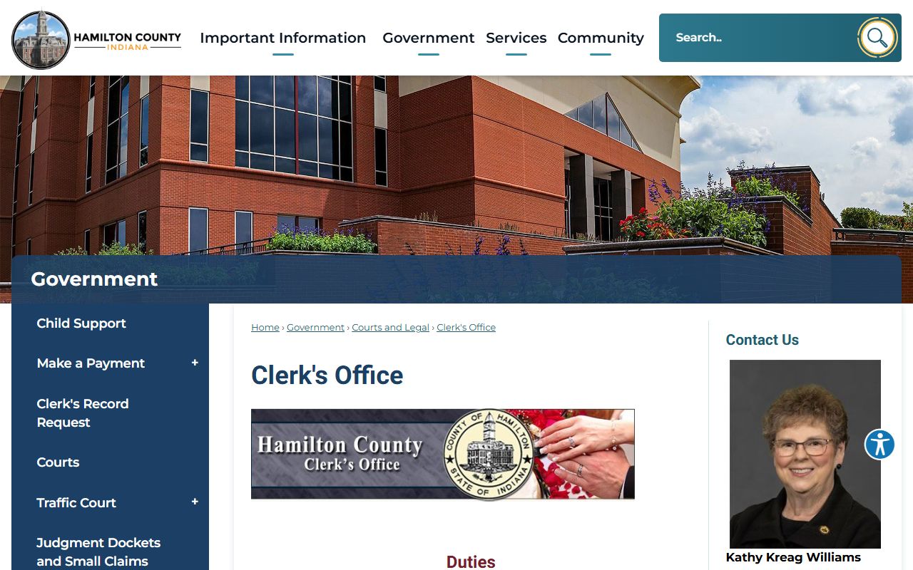 Hamilton County court records Clerk office