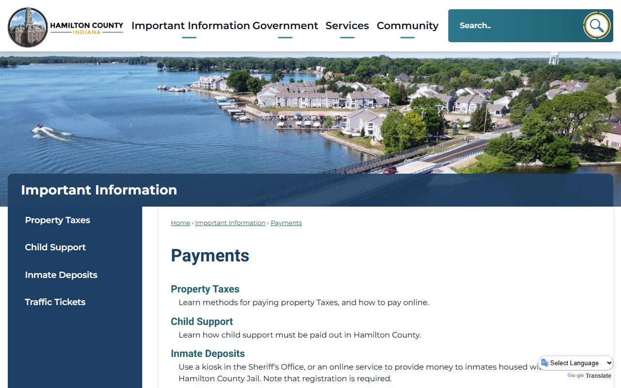 Hamilton County inmate records jail payment information