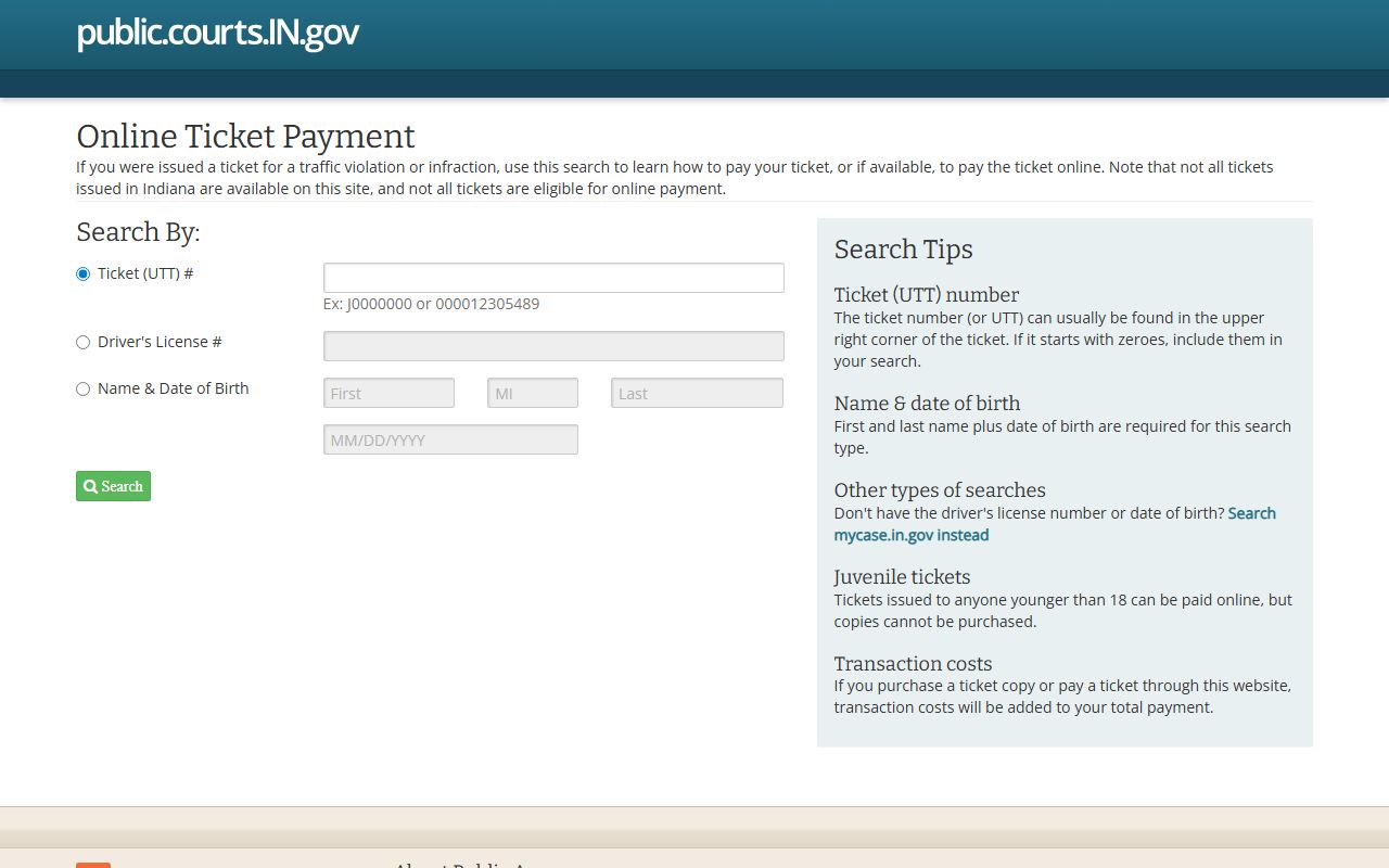 Hamilton County divorce records Indiana payment portal