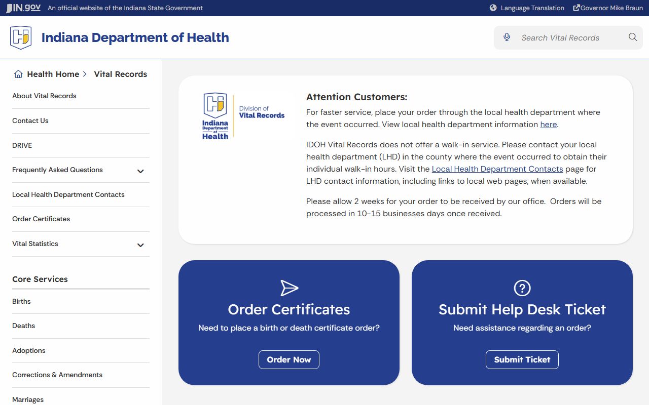 Hamilton County marriage and divorce records Indiana Vital Records