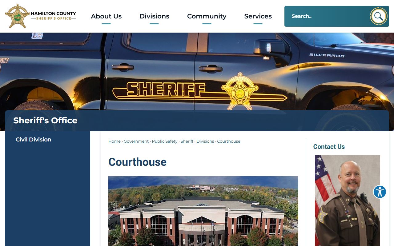 Hamilton County warrant records courthouse security division